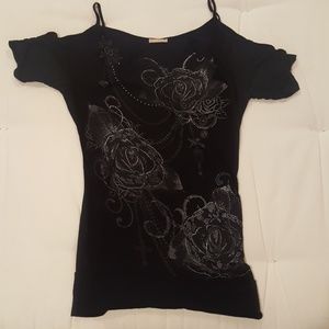 Cold shoulder t-shirt